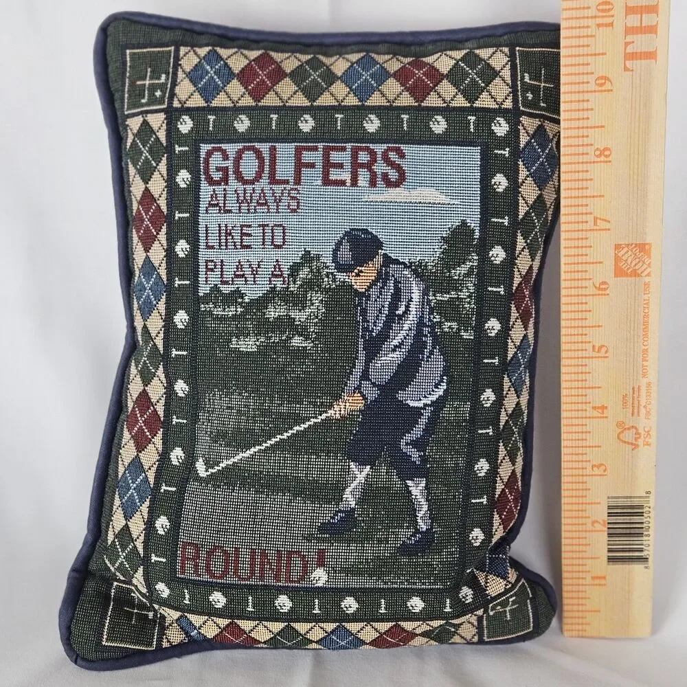 Vintage Needlepoint Tapestry Pillow 